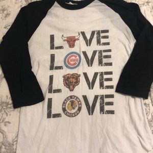 Custom Chicago Sports Baseball Tee